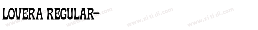 Lovera Regular字体转换
